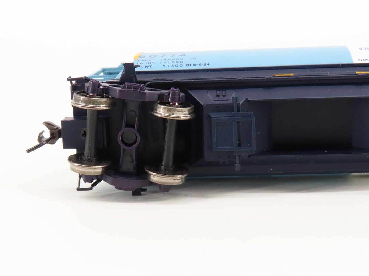 HO Atlas 1972-2 SHPX Cumberland Chemical ACF 3 Bay Cylindrical Hopper #60774