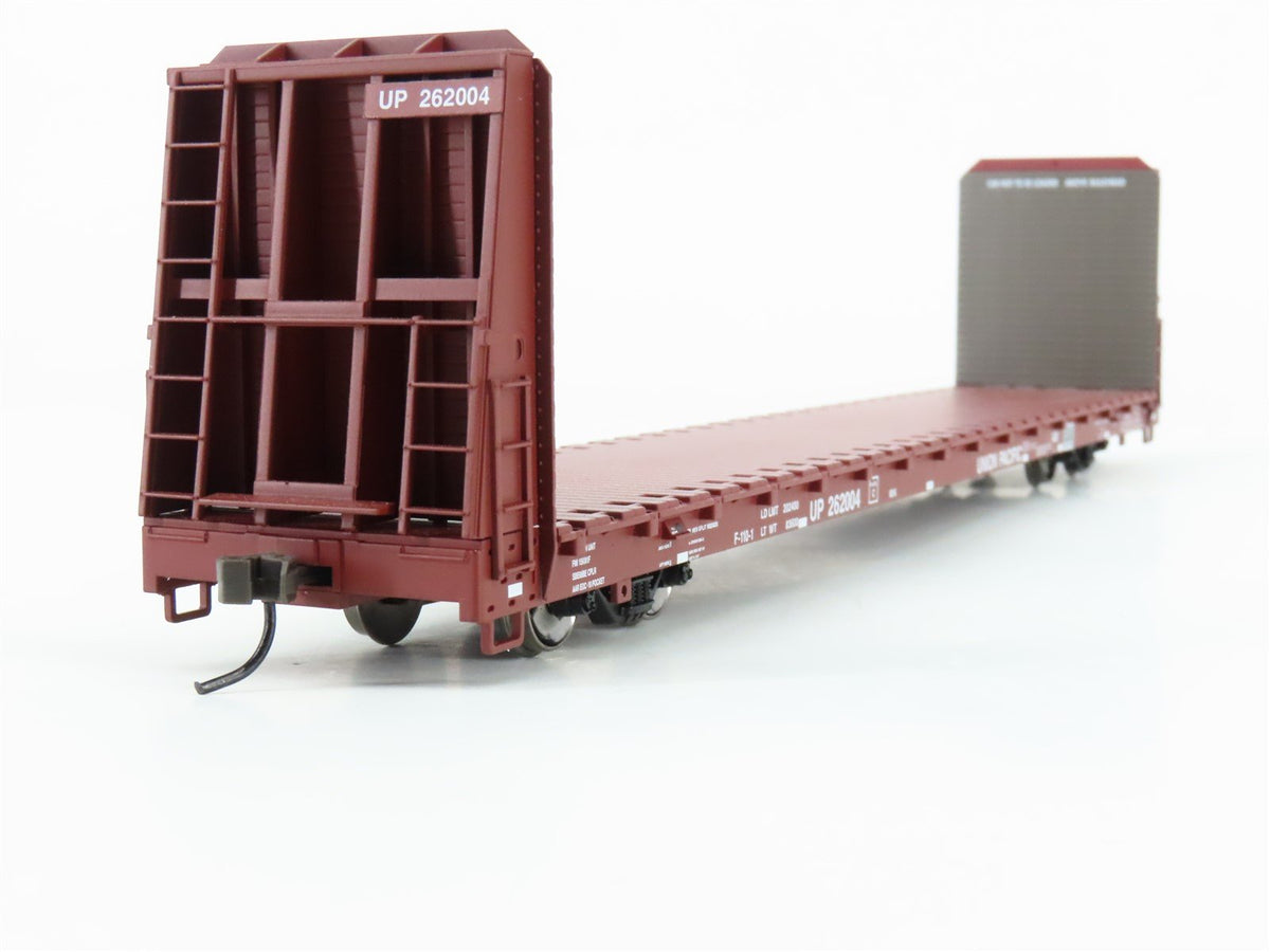 HO Scale Atlas Trainman 20000389 UP Union Pacific Bulkhead Flat Car #262004
