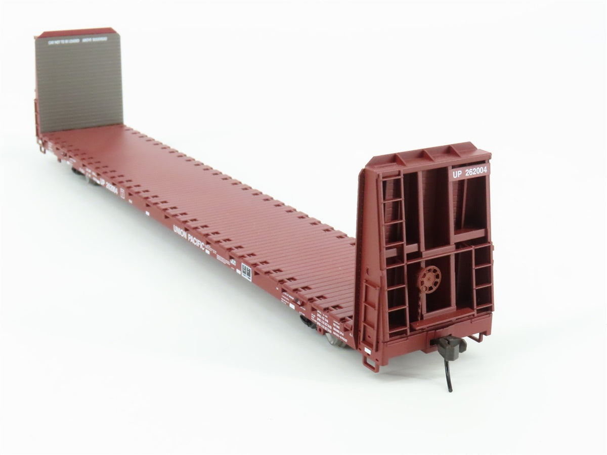 HO Scale Atlas Trainman 20000389 UP Union Pacific Bulkhead Flat Car #262004