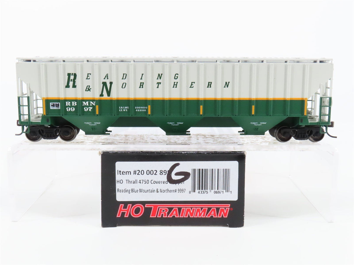 HO Atlas Trainman 20002898 RBMN Reading Blue Mtn &amp; Northern Covered Hopper #9997
