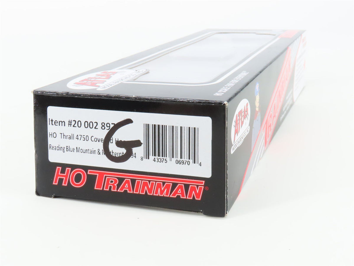 HO Atlas Trainman 20002897 RBMN Reading &amp; Northern 3 Bay Covered Hopper #9994