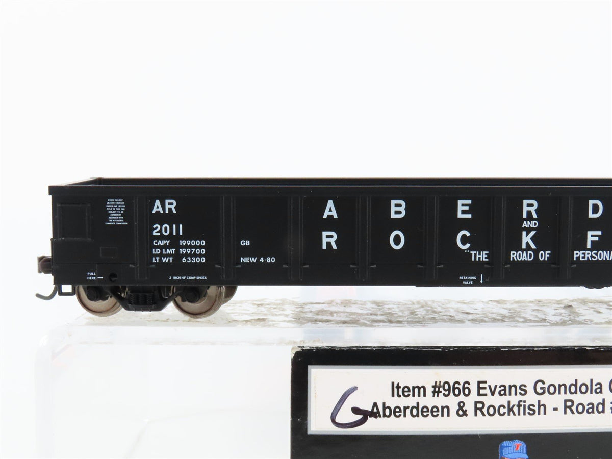 HO Scale Atlas Trainman #966 AR Aberdeen &amp; Rockfish Gondola #2011