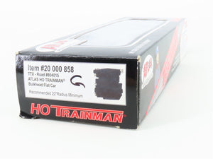 HO Scale Atlas Trainman 20000858 TTX Bulkhead Flat Car #804015
