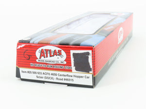 HO Scale Atlas 20000633 DOCX Sclair ACF 3 Bay Centerflow Hopper #46515