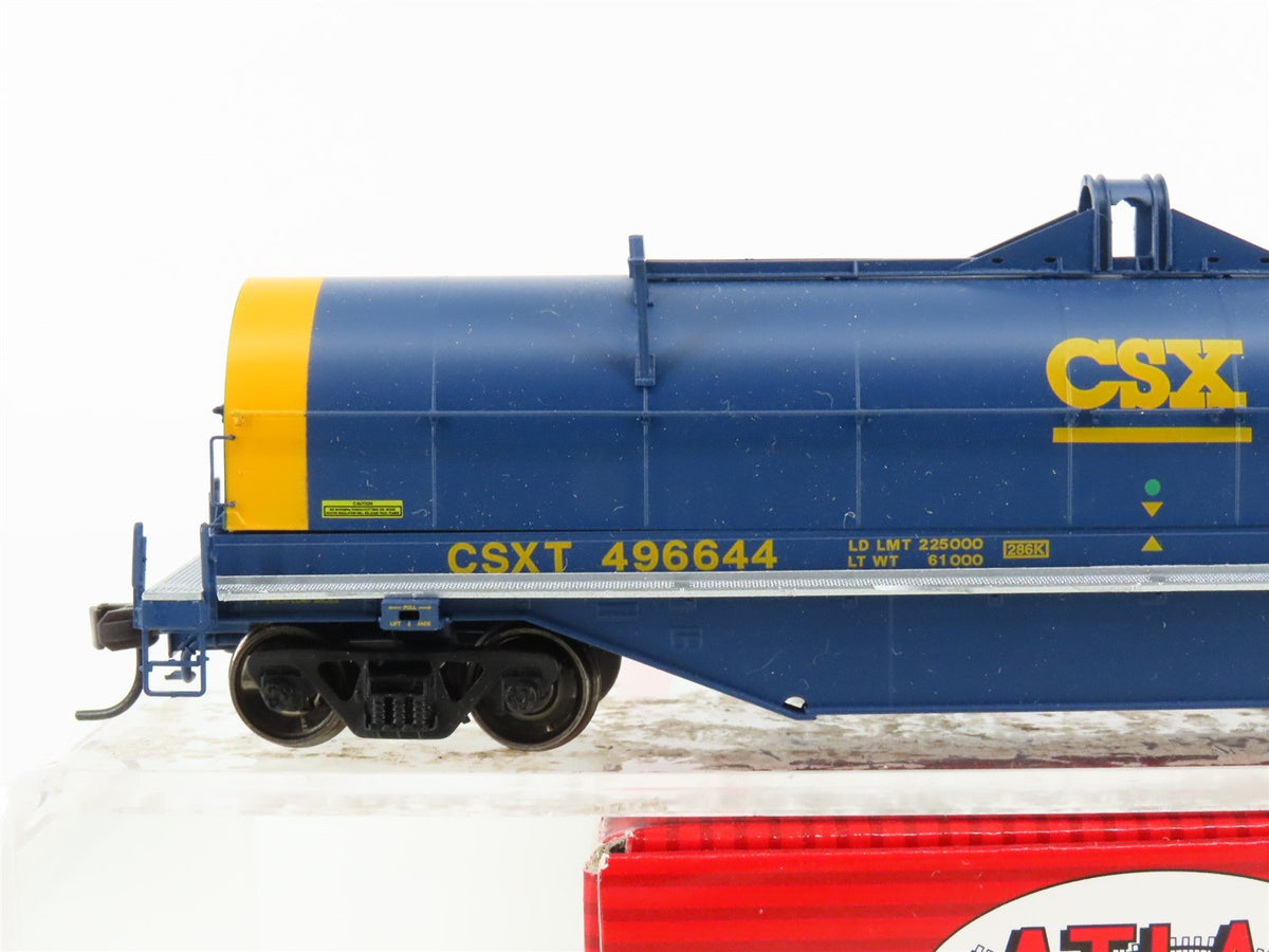 HO Scale Atlas Master Line #20001154 CSX CSXT 42&#39; Blue Coil Car #496644