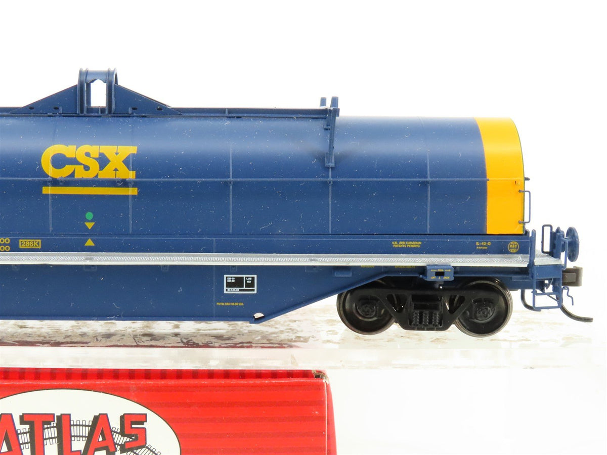 HO Scale Atlas Master Line #20001155 CSX CSXT 42&#39; Blue Coil Car #496649