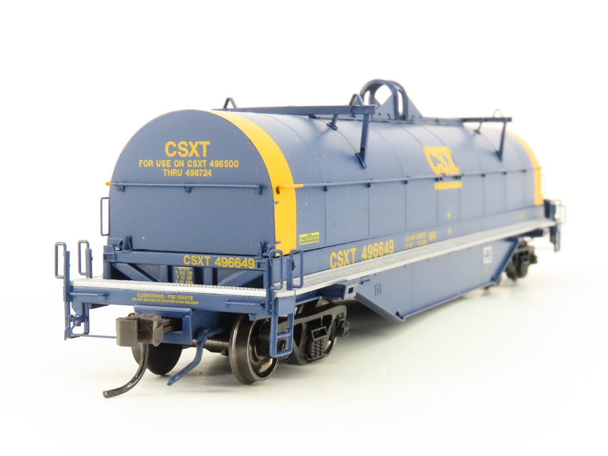 HO Scale Atlas Master Line #20001155 CSX CSXT 42&#39; Blue Coil Car #496649