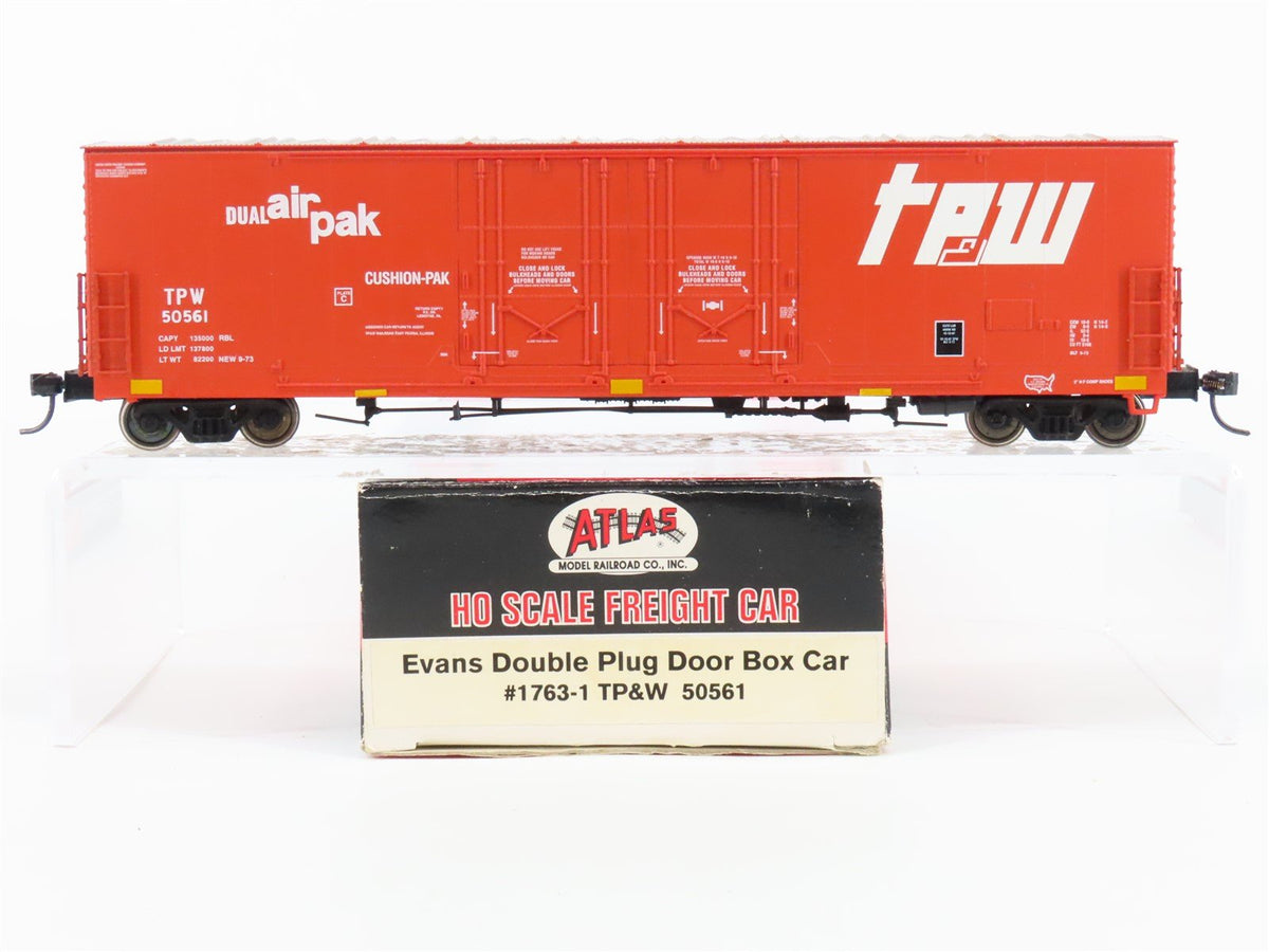 HO Atlas 1763-1 TPW Toledo Peoria &amp; Western Evans Double Plug Door Boxcar #50561