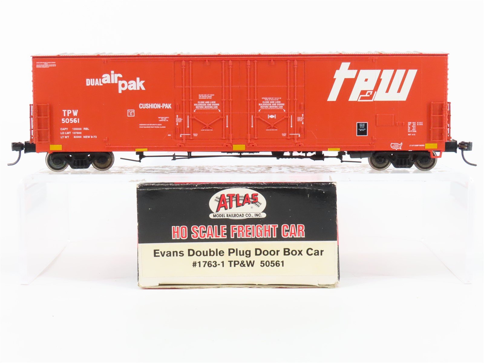 HO Atlas 1763-1 TPW Toledo Peoria & Western Evans Double Plug Door Boxcar #50561
