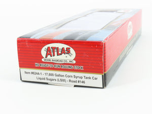 HO Scale Atlas #6244-1 LSIX Liquid Sugars 17K Gallon Corn Syrup Tank Car #146