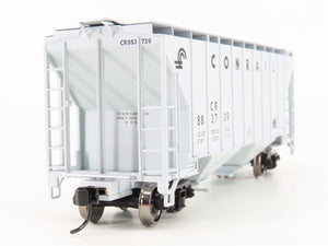 HO Scale Walthers Mainline 910-7123 CR Conrail 37' 2 Bay Covered Hopper #883739