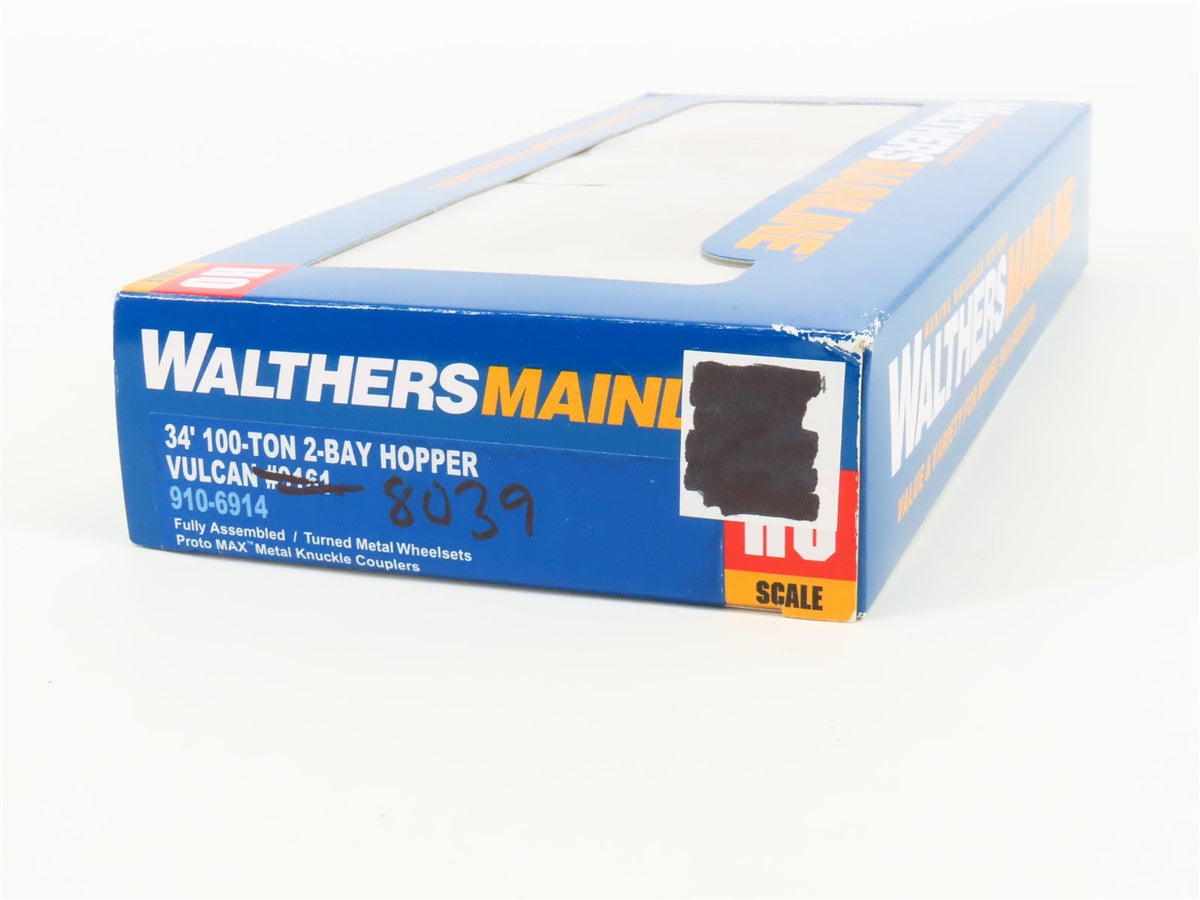 HO Walthers Mainline VULX Vulcan Material Co 100T 34&#39; 2 Bay Hopper #8039 Custom