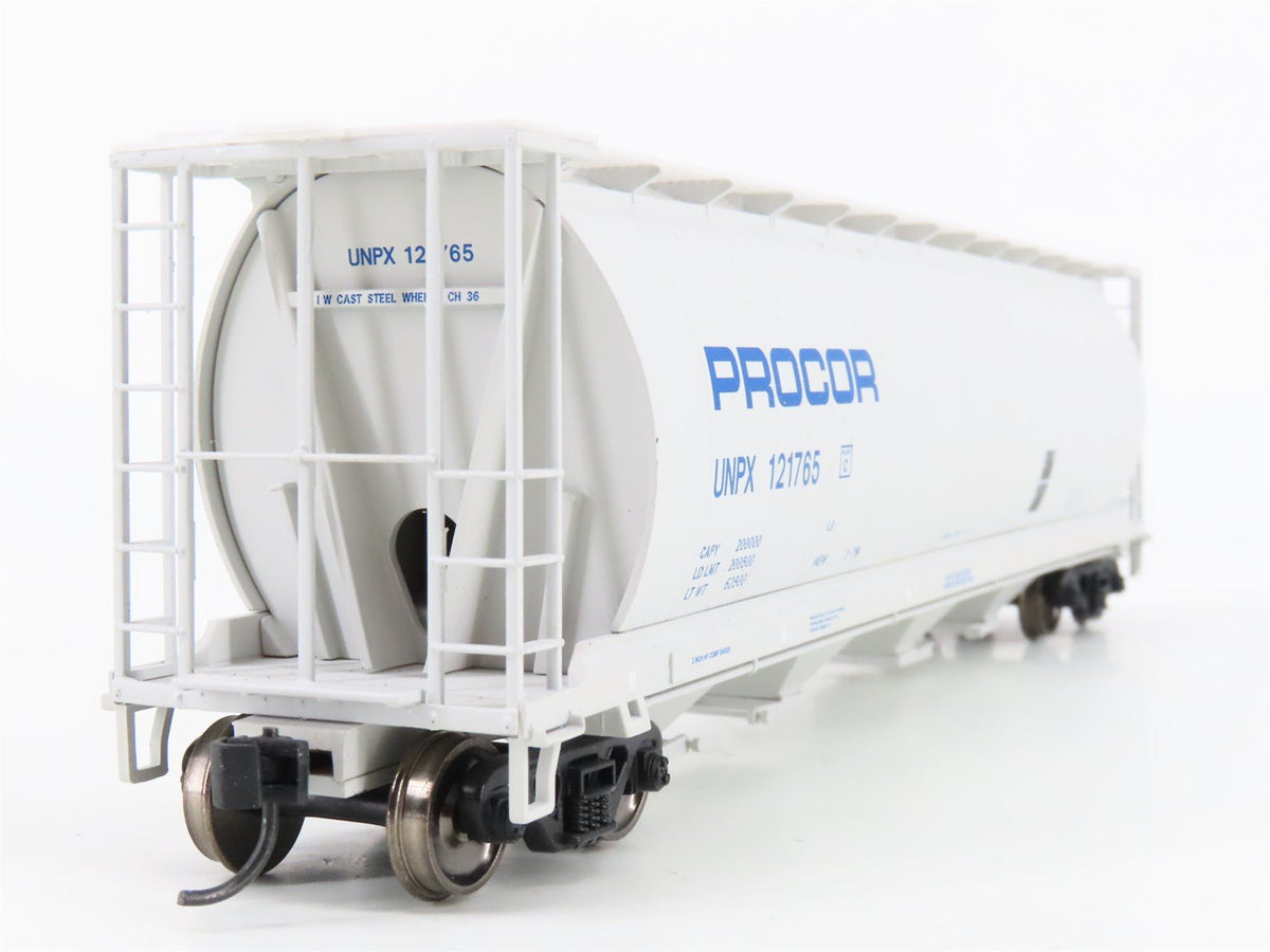 HO Walthers Mainline 910-7316 UNPX Procor 59&#39; 4-Bay Cylindrical Hopper #121765