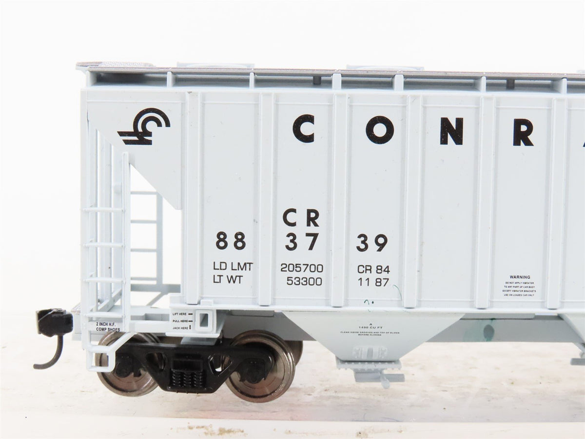 HO Scale Walthers Mainline 910-7123 CR Conrail 37&#39; 2-Bay Covered Hopper #883739