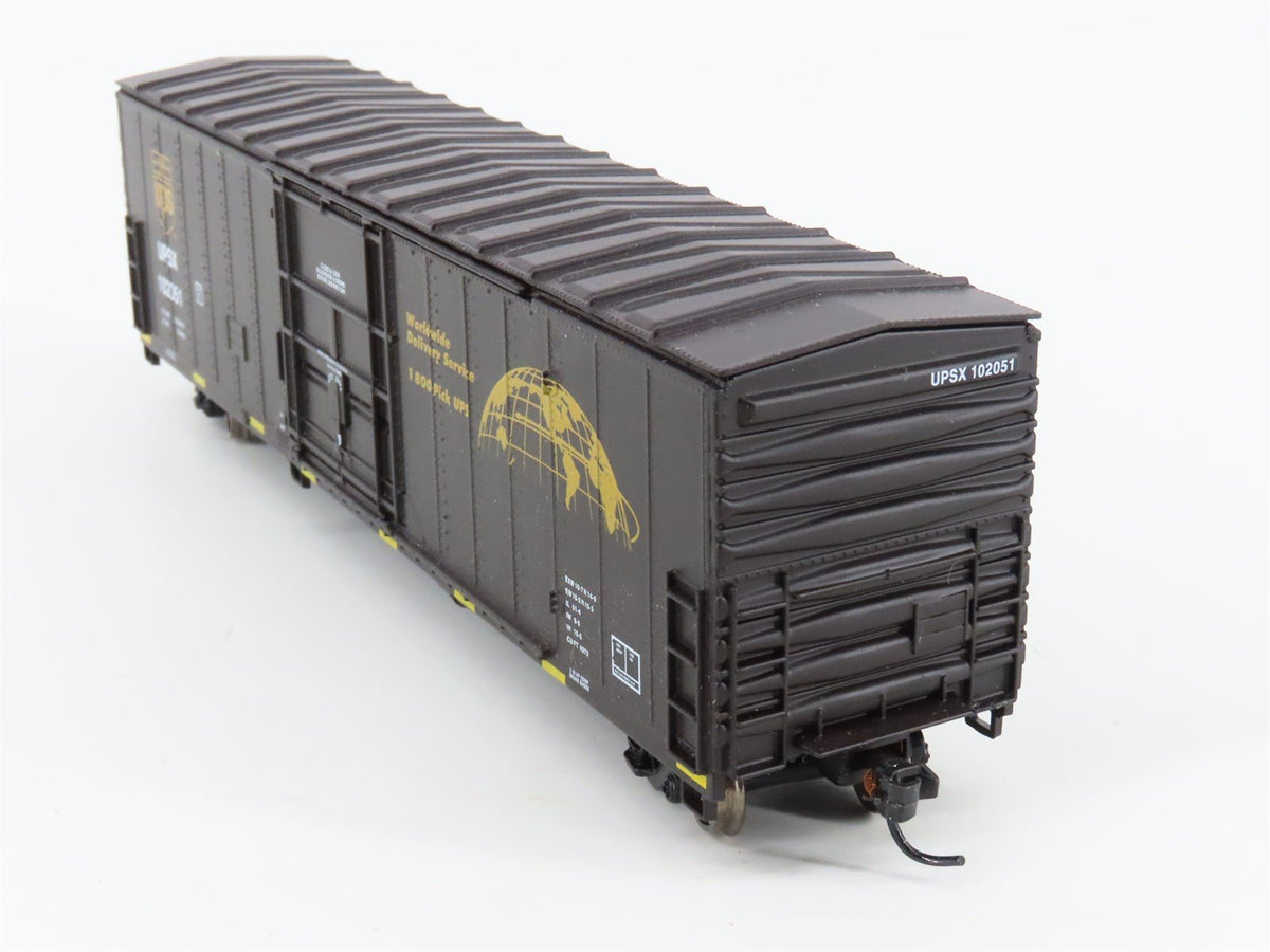 HO Scale Walthers Mainline 910-2040 UPSX UPS 50&#39; Single Door Box Car #102051
