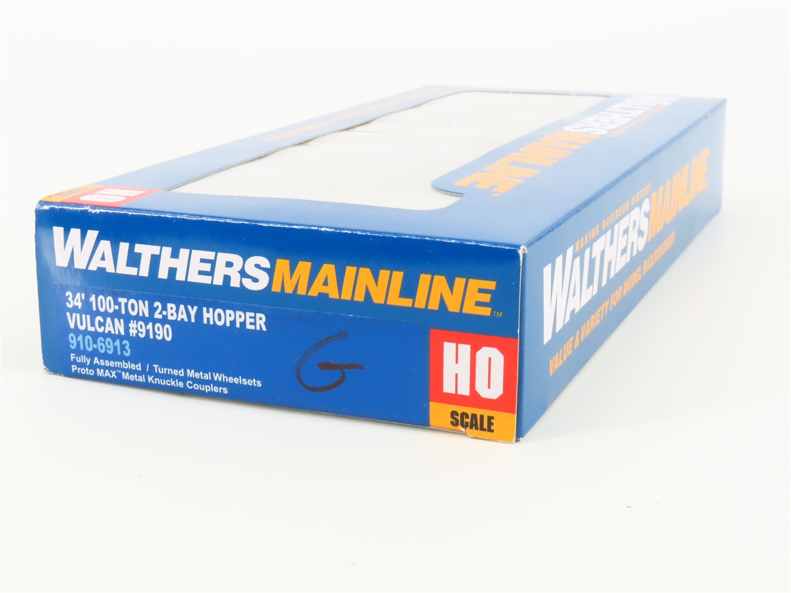 HO Walthers Mainline 910-6913 VULX Vulcan Material Co 100T 34' 2-Bay Hopper 9190