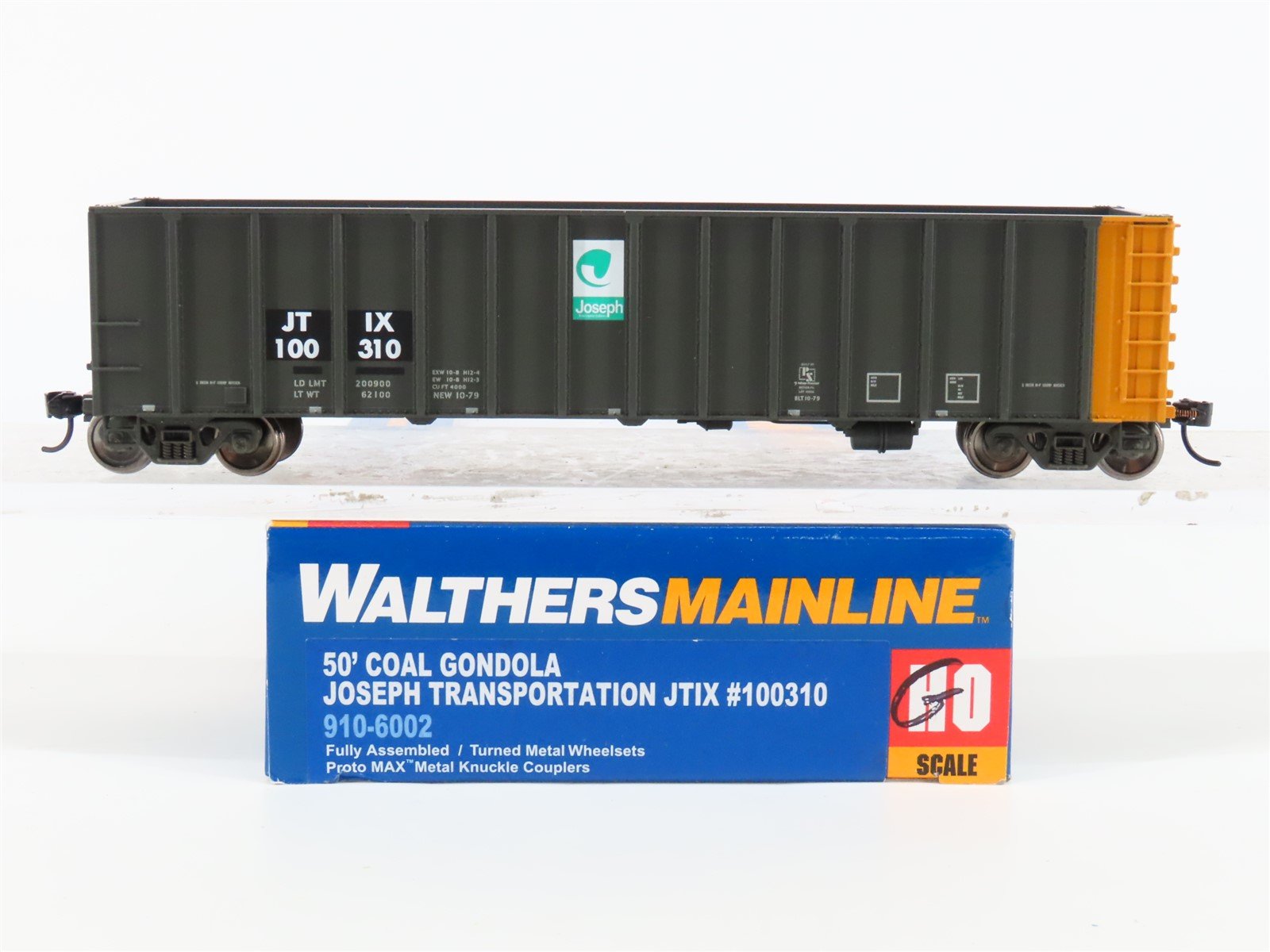 HO Walthers Mainline 910-6002 JTIX Joseph Transportation 50' Gondola #100310