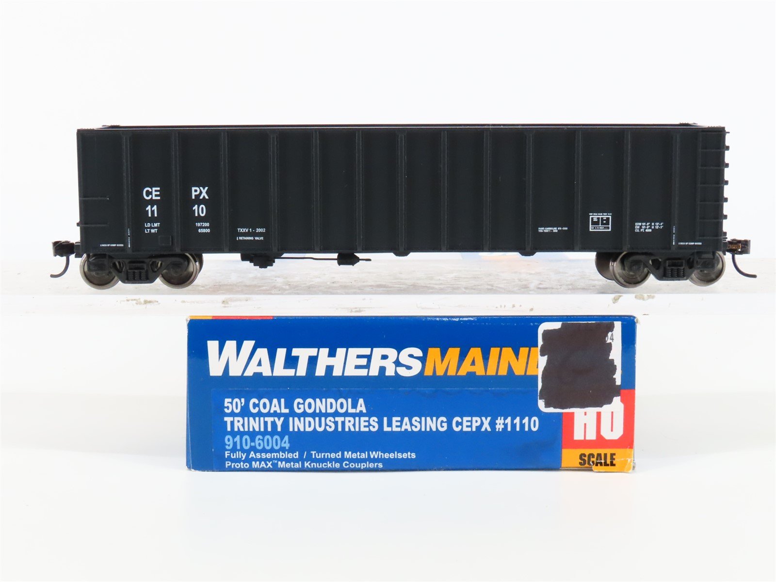 HO Walthers Mainline 910-6004 CEPX Trinity Industries 50' Coal Gondola #1110