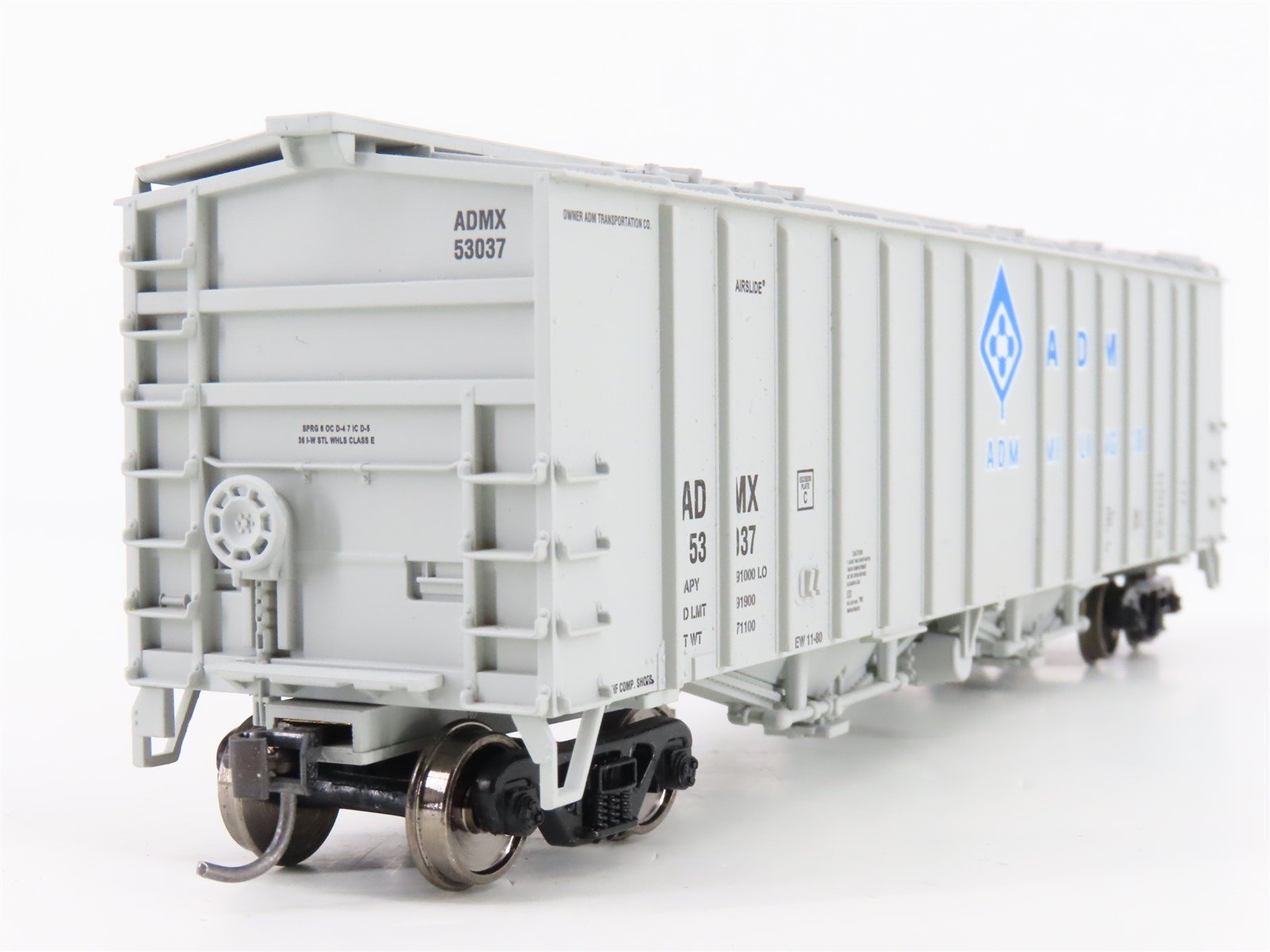 HO Walthers Mainline 910-7201 ADM Archer Daniels Midland 2 Bay Airslide Hopper