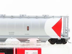 HO Scale Intermountain 45221-28 CP Rail Silver 4-Bay Cylindrical Hopper #382317
