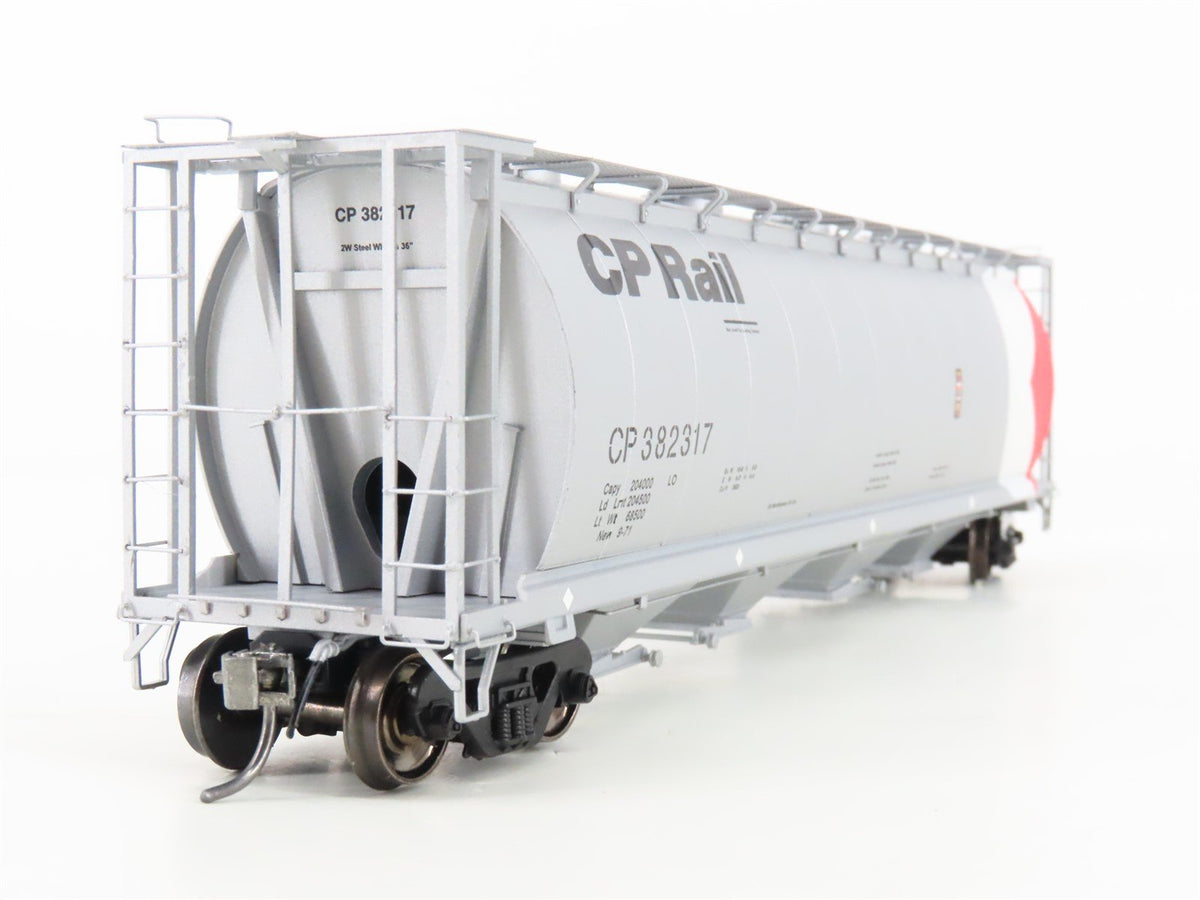 HO Scale Intermountain 45221-28 CP Rail Silver 4-Bay Cylindrical Hopper #382317