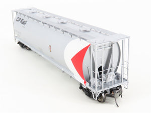 HO Scale Intermountain 45221-28 CP Rail Silver 4-Bay Cylindrical Hopper #382317