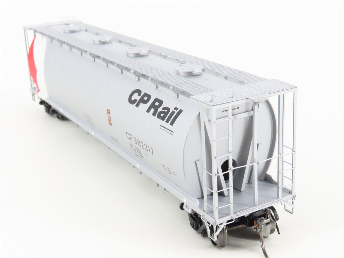 HO Scale Intermountain 45221-28 CP Rail Silver 4-Bay Cylindrical Hopper #382317