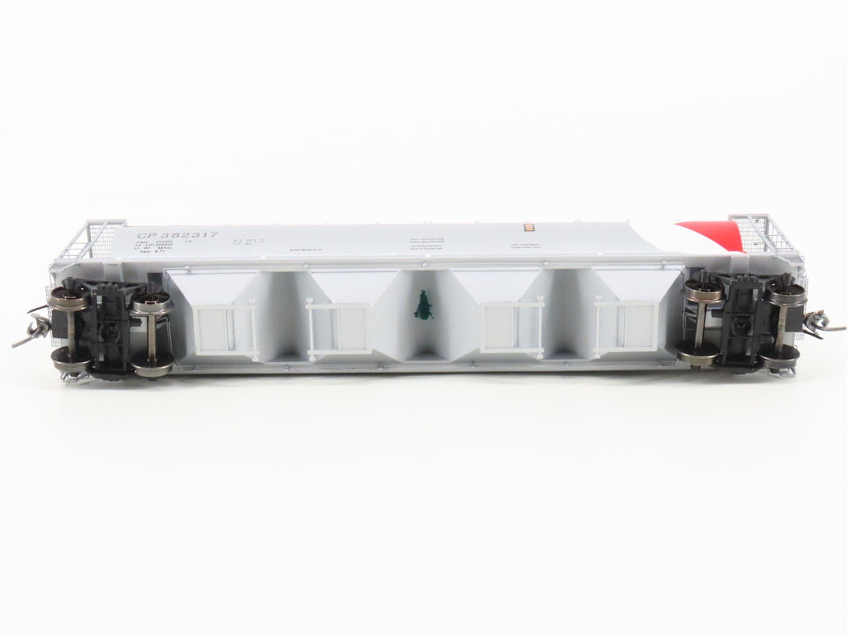 HO Scale Intermountain 45221-28 CP Rail Silver 4-Bay Cylindrical Hopper #382317