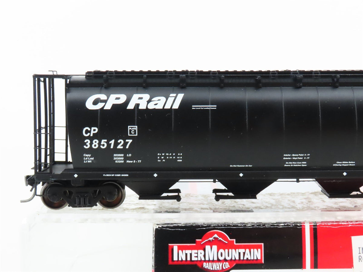 HO Scale Intermountain 45115-50 CP Rail Black 4-Bay Cylindrical Hopper #385127