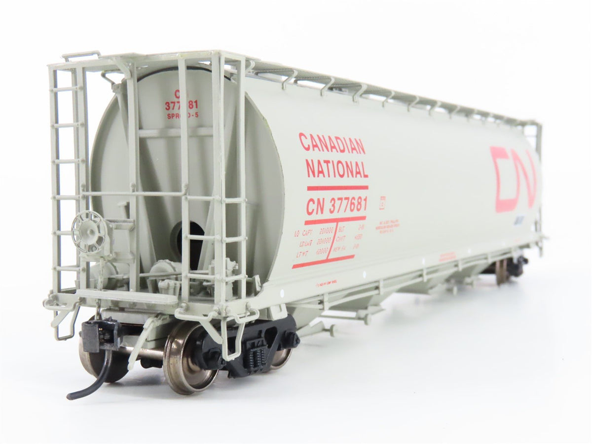 HO Scale Intermountain 45205-46 CN Railway 4-Bay Cylindrical Hopper #377681