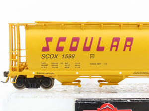 HO Scale Intermountain 45106-18 SCOX Scoular 4-Bay Cylindrical Hopper #1598