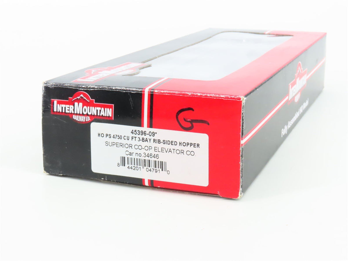 HO Scale Intermountain 45396-09 PTLX Superior Co-op PS 4750 3-Bay Hopper #34646