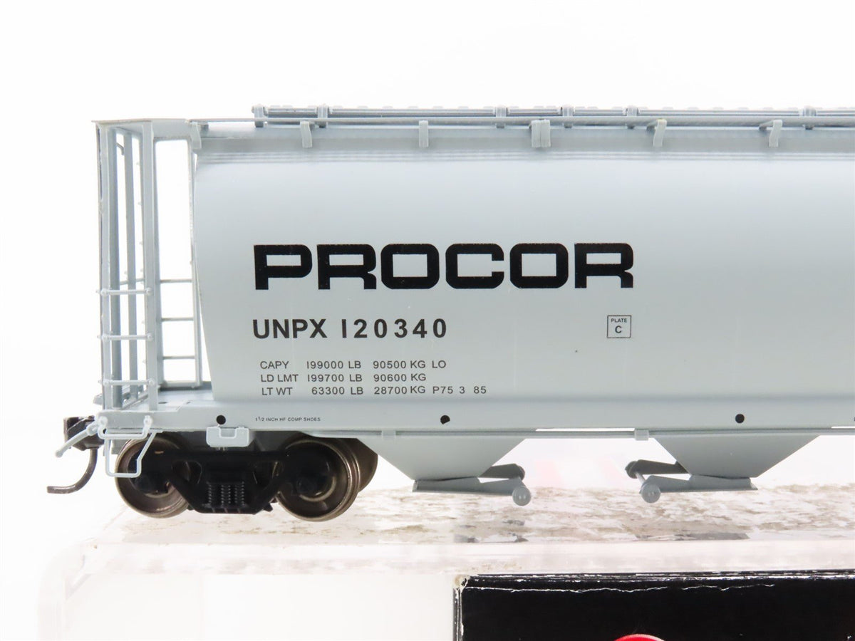 HO Scale Intermountain 45126-11 UNPX Procor 4-Bay Cylindrical Hopper #120340
