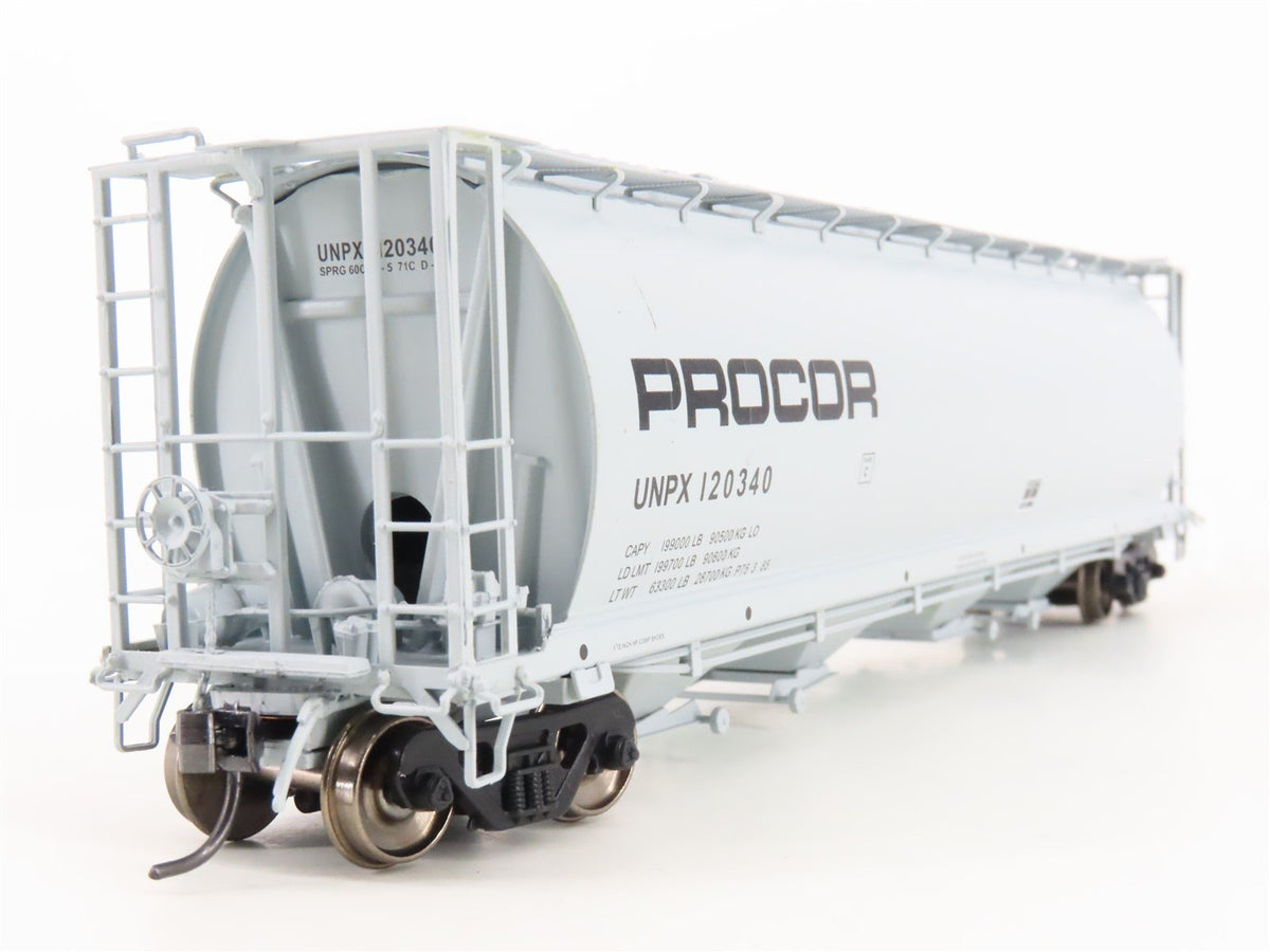 HO Scale Intermountain 45126-11 UNPX Procor 4-Bay Cylindrical Hopper #120340