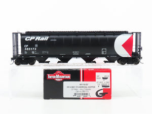 HO Scale Intermountain 45115-53 CP Rail Black 4-Bay Cylindrical Hopper #385173