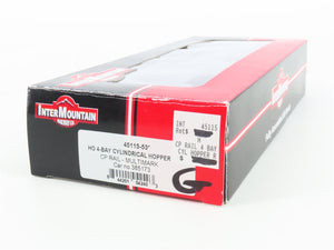 HO Scale Intermountain 45115-53 CP Rail Black 4-Bay Cylindrical Hopper #385173