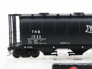 HO Scale Intermountain 45211-34 TH&B Railway 4-Bay Cylindrical Hopper #1533