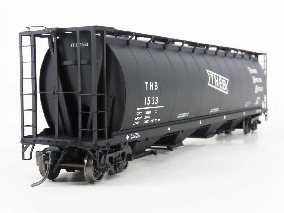 HO Scale Intermountain 45211-34 TH&amp;B Railway 4-Bay Cylindrical Hopper #1533