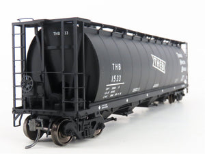 HO Scale Intermountain 45211-34 TH&B Railway 4-Bay Cylindrical Hopper #1533