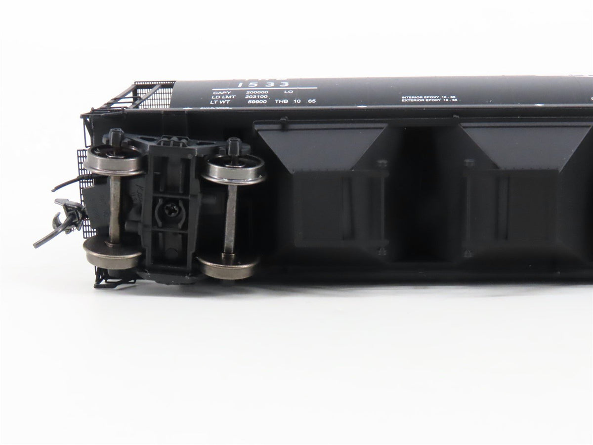 HO Scale Intermountain 45211-34 TH&amp;B Railway 4-Bay Cylindrical Hopper #1533