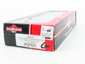HO Scale Intermountain 45221-27 CP Rail Silver 4-Bay Cylindrical Hopper #382249