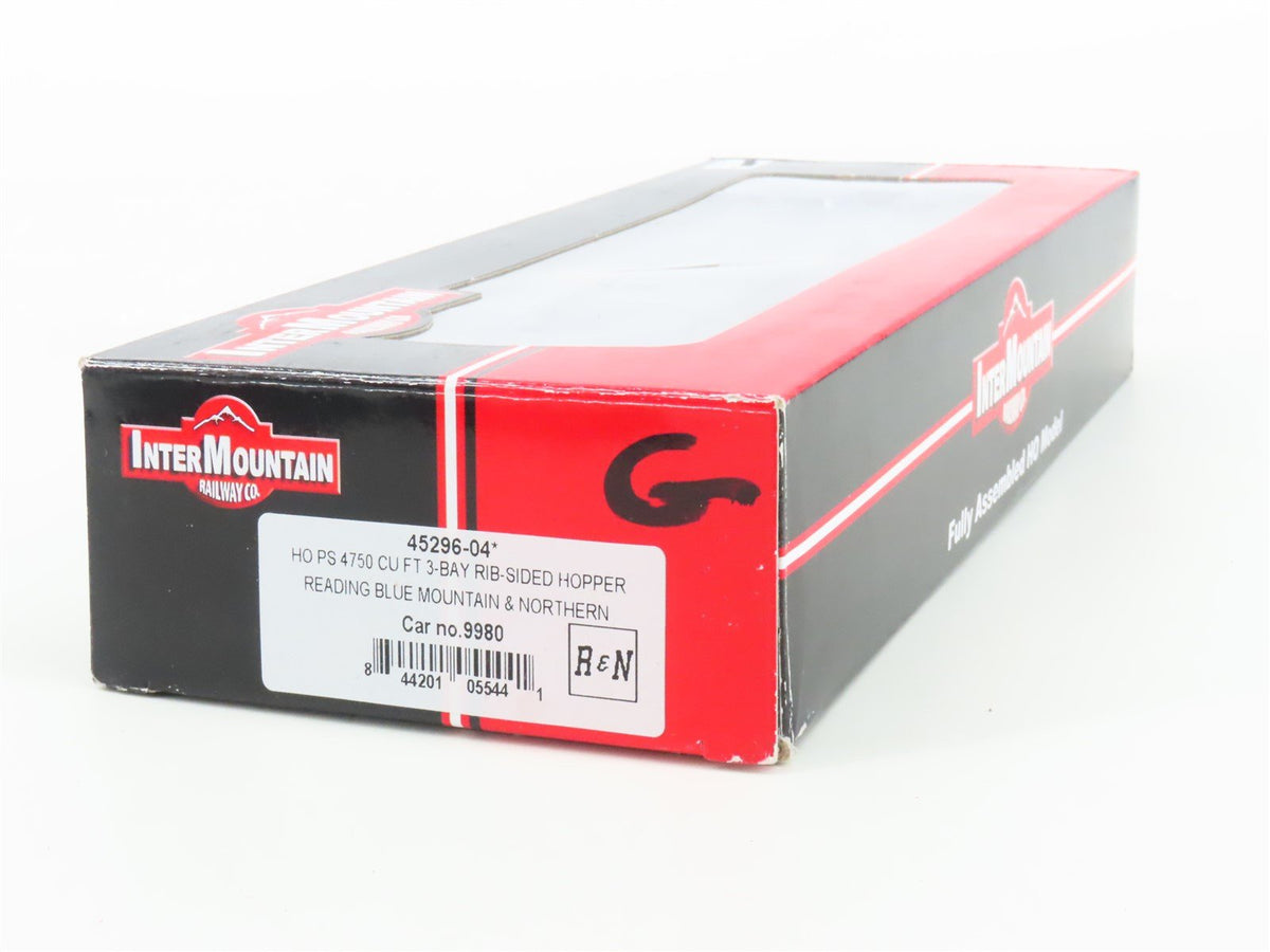 HO Scale Intermountain 45296-04 RBMN Reading &amp; Northern 3-Bay Hopper #9980