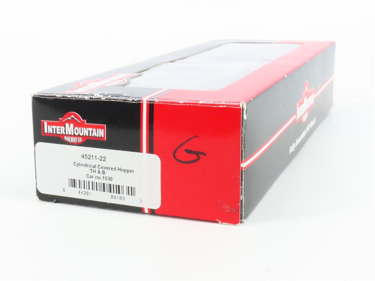 HO Scale Intermountain 45211-22 TH&amp;B Railway 4-Bay Cylindrical Hopper #1533