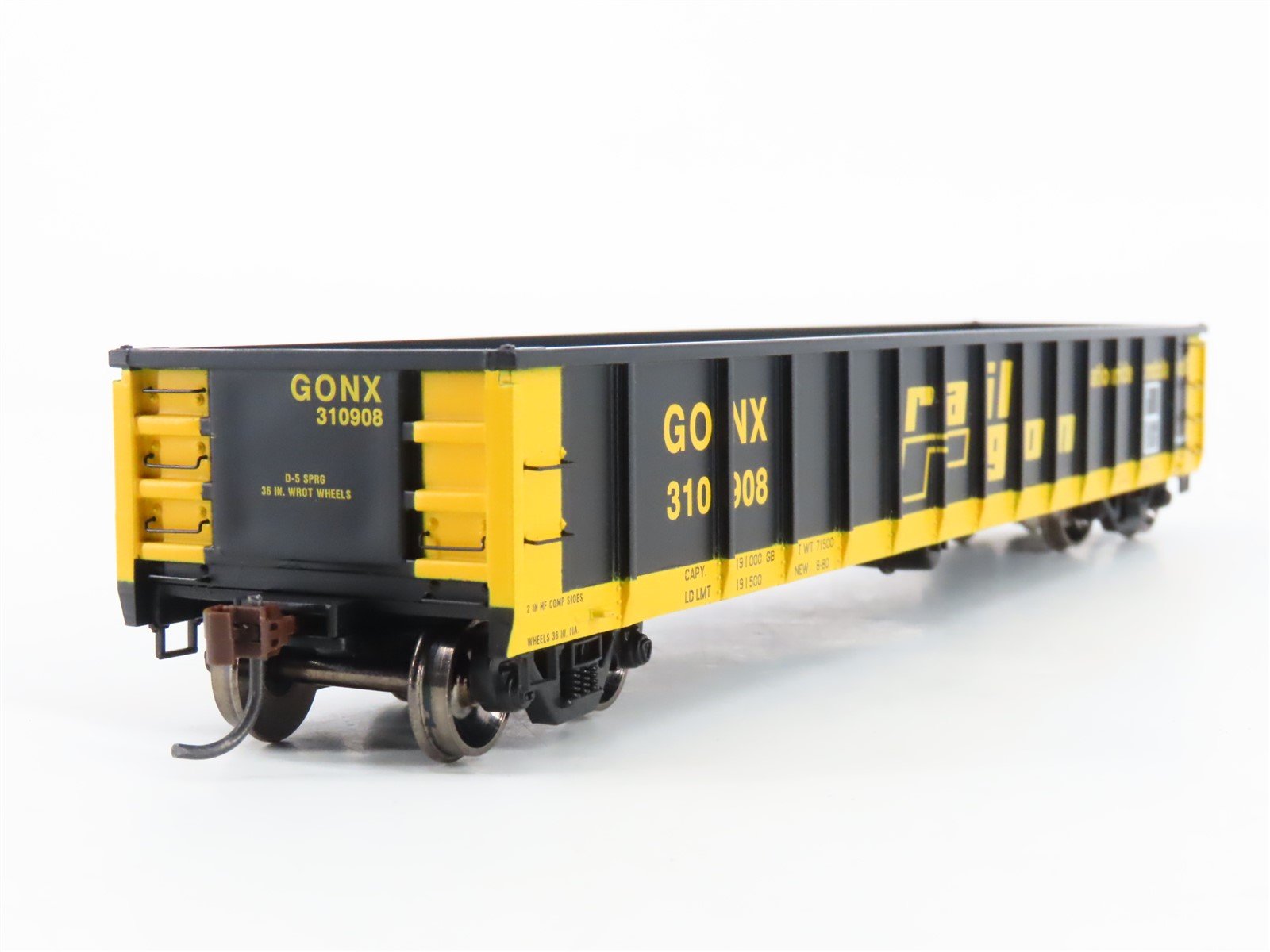 HO Scale Athearn RTR ATH97424 GONX Railgon 52' Mill Gondola Car #310908