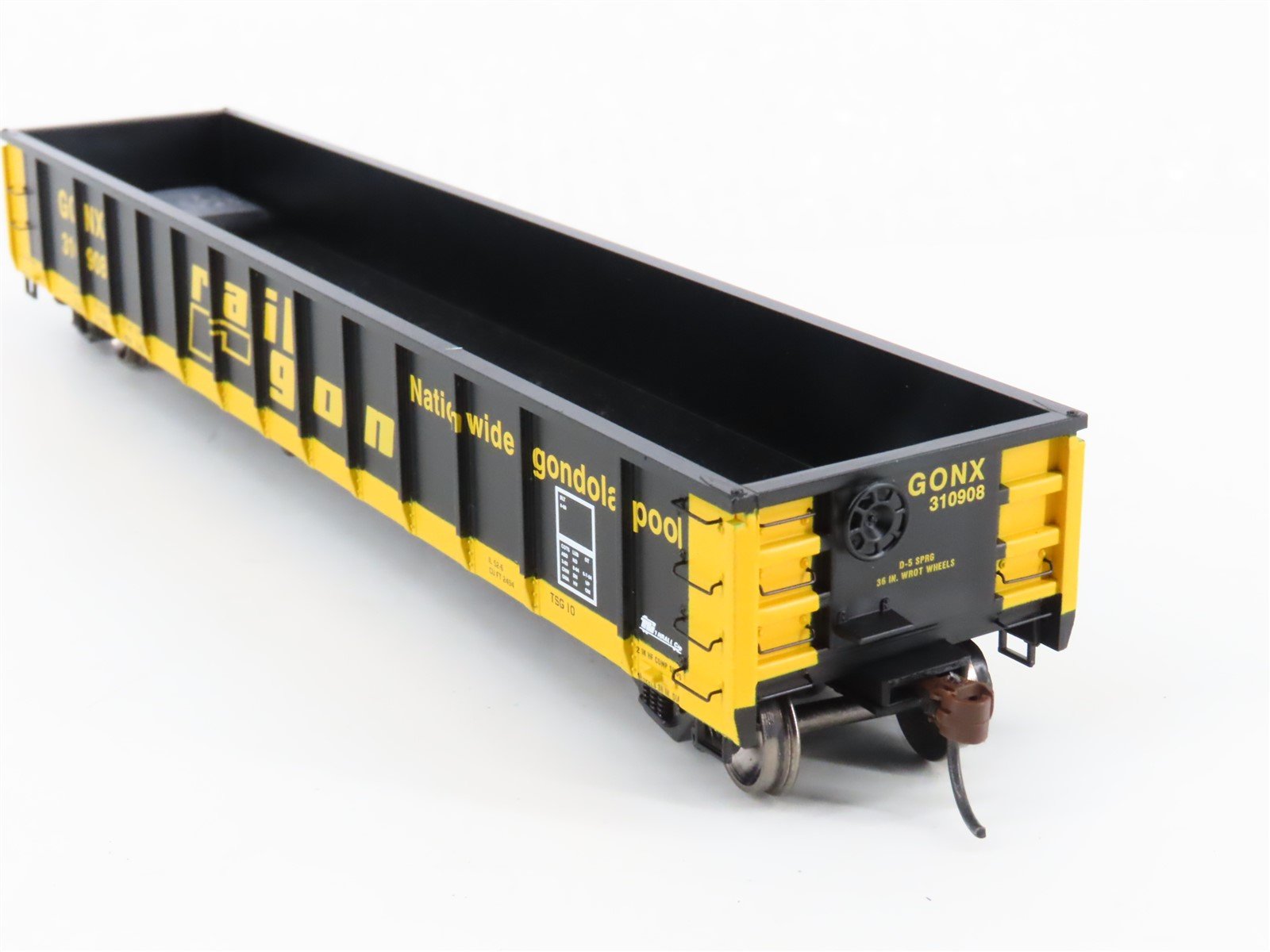 HO Scale Athearn RTR ATH97424 GONX Railgon 52' Mill Gondola Car #310908