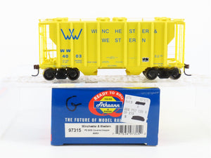 HO Scale Athearn RTR 97315 WW Winchester & Western 2-Bay Hopper #4003