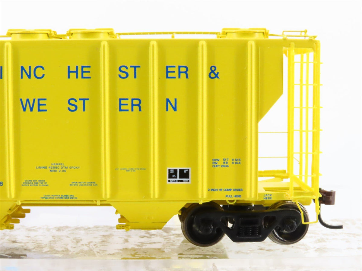 HO Scale Athearn RTR 97315 WW Winchester &amp; Western 2-Bay Hopper #4003
