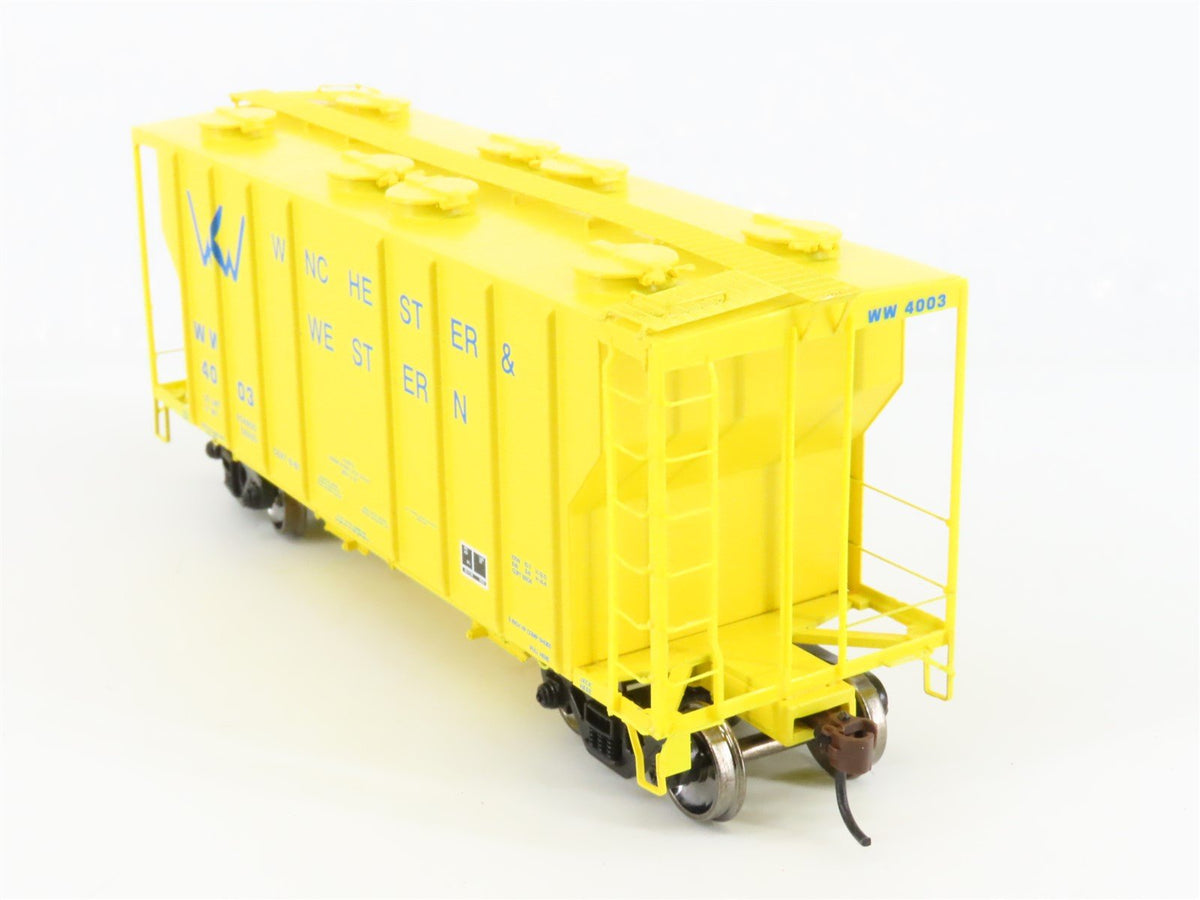 HO Scale Athearn RTR 97315 WW Winchester &amp; Western 2-Bay Hopper #4003