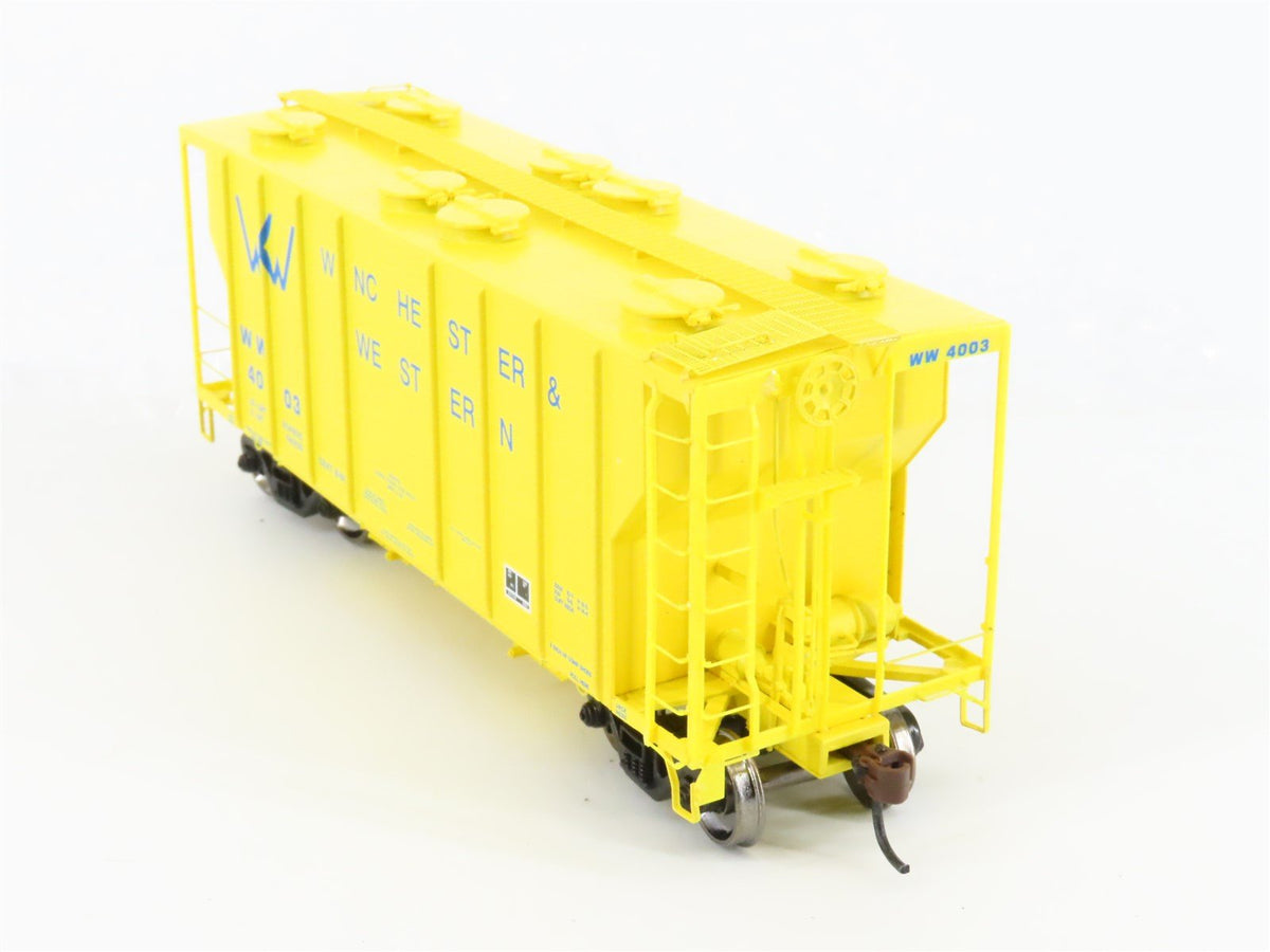 HO Scale Athearn RTR 97315 WW Winchester &amp; Western 2-Bay Hopper #4003