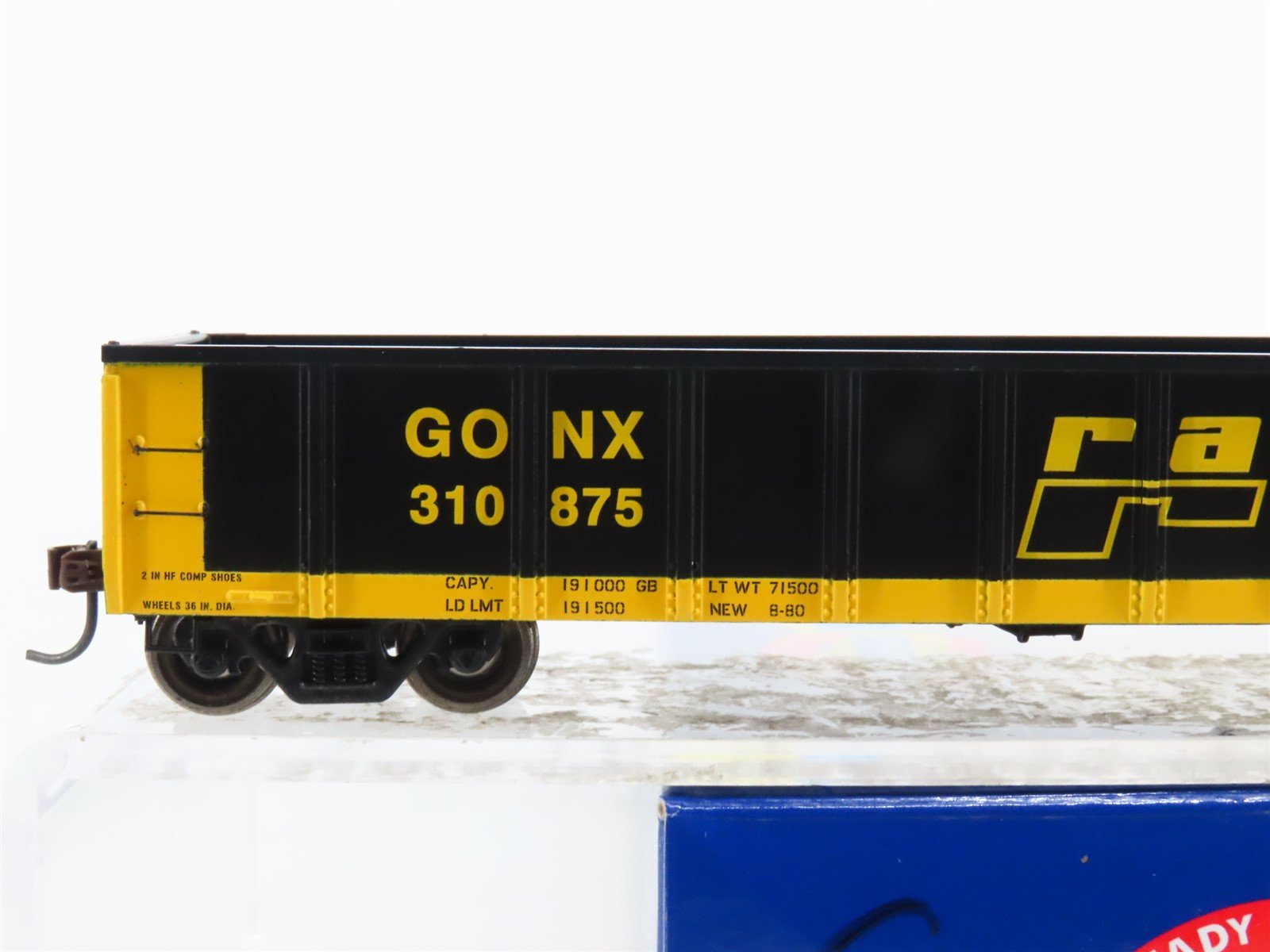 HO Scale Athearn RTR ATH97423 GONX Railgon 52' Mill Gondola Car #310875